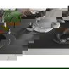 Mexen Kevin granite sink 1-bowl with drainer and Savita kitchen tap, black speckled - 6517-76-672601-70
