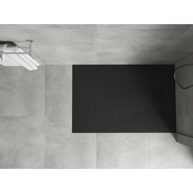 Mexen Hugo rectangular SMC shower tray 100 x 90 cm, black - 42709010