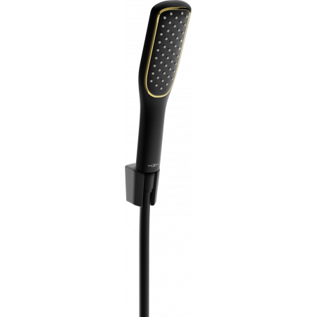 Mexen R-49 wall-mounted shower set, black/gold - 785495052-75