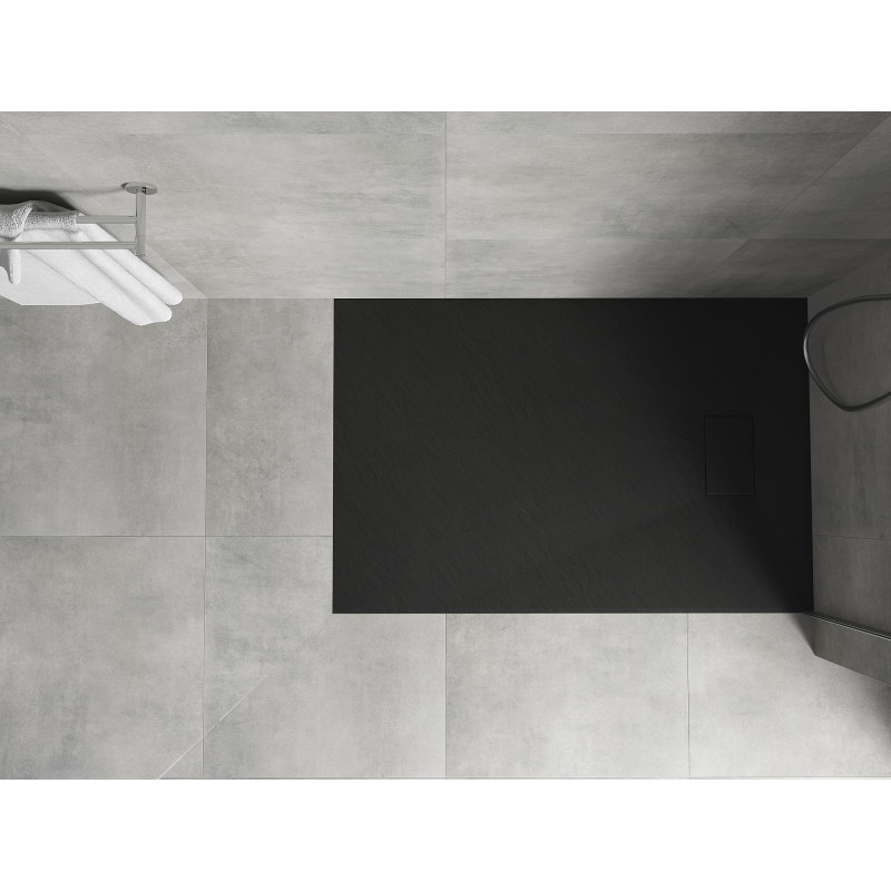 Mexen Hugo rectangular SMC shower tray 100 x 70 cm, black - 42707010