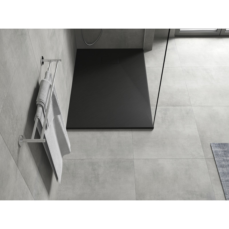Mexen Hugo SMC Rectangular Shower Tray 90 x 70 cm, Black - 42707090