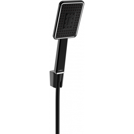 Mexen R-54 spot shower set, Black/Chrome - 785545052-71