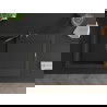 Mexen Leo 1-compartment granite sink with a drip tray and kitchen mixer tap Carla, Black/Silver metallic - 6501-73-670700-70-B