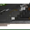 Mexen Leo 1-compartment granite sink with a drip tray and kitchen mixer tap Carla, Black - 6501-77-670700-50-B