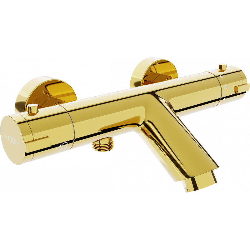 Mexen Kai thermostatic bathtub faucet, gold - 77300-50