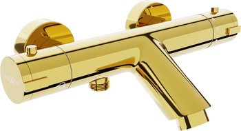 Mexen Kai thermostatic bathtub mixer tap, Gold - 77300-50