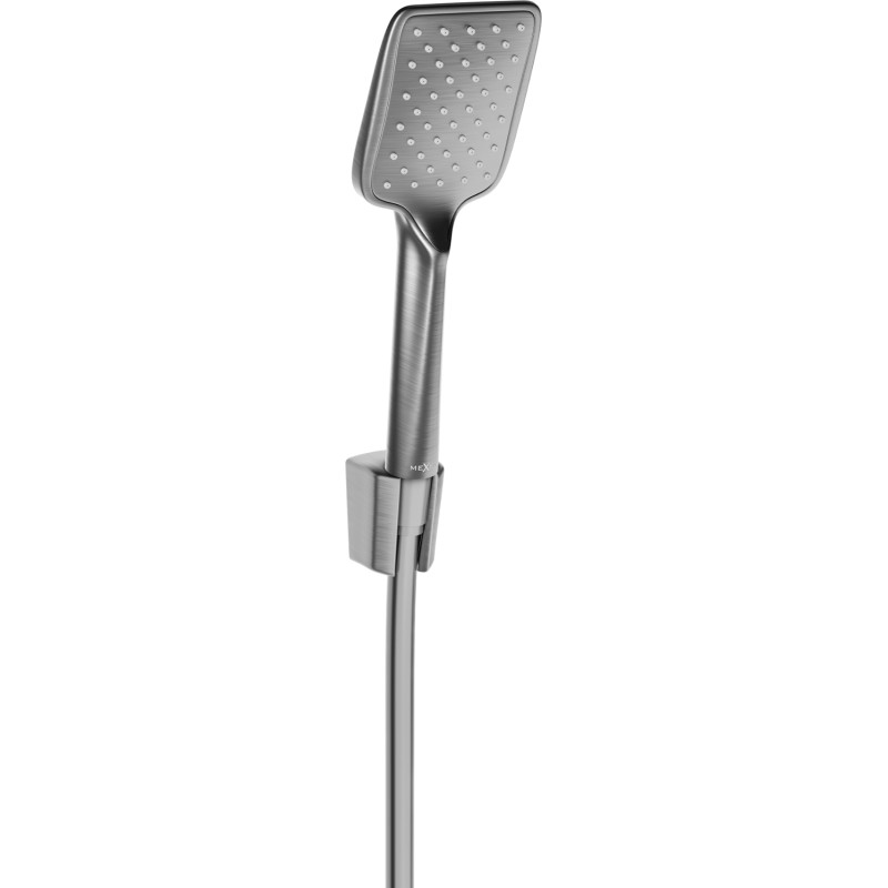 Mexen R-62 point shower set, brushed gun gray - 785625052-66