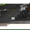 Mexen Matias 1.5-compartment granite sink with a drip tray and kitchen mixer tap Carla, Black - 6502-77-670700-50-B