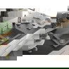 Mexen Mario 2-compartment granite sink with a kitchen mixer tap Carla, Grey - 6504-71-670700-00