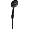 Mexen R-67 point shower set, black - 785675052-70