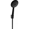 Mexen R-67 spot shower set, Black - 785675052-70