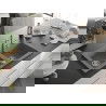 Mexen Mario 2-compartment granite sink with a kitchen mixer tap Carla, Grey - 6504-71-670700-71