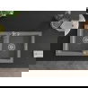 Mexen Mario 2-compartment granite sink with a kitchen mixer tap Carla, Grey - 6504-71-670700-71