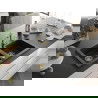 Mexen Mario 2-compartment granite sink with a kitchen mixer tap Carla, Black/Silver metallic - 6504-73-670700-50
