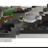 Mexen Mario 2-compartment granite sink with a kitchen mixer tap Carla, Black/Gold metallic - 6504-75-670700-50-B