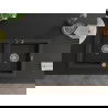 Mexen Mario 2-compartment granite sink with a kitchen mixer tap Carla, Black/Gold metallic - 6504-75-670700-70