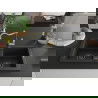 Mexen Mario 2-compartment granite sink with a kitchen mixer tap Carla, Black - 6504-77-670700-50-B