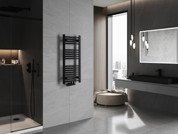 Mexen Ares bathroom radiator 900 x 400 mm, 312 W, Black - W102-0900-400-00-70
