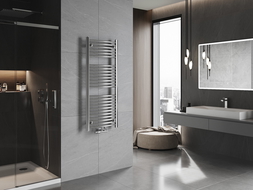 Mexen Ares bathroom radiator 1200 x 500 mm, 420 W, chrome - W102-1200-500-00-01