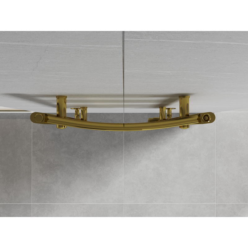 Mexen Ares bathroom radiator 1200 x 500 mm, 420 W, gold - W102-1200-500-00-50