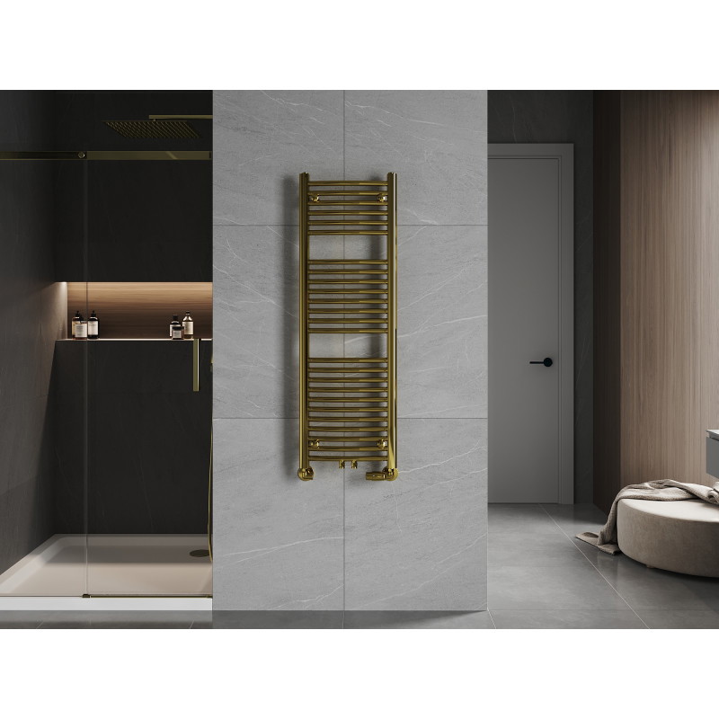 Mexen Ares bathroom radiator 1200 x 500 mm, 420 W, gold - W102-1200-500-00-50