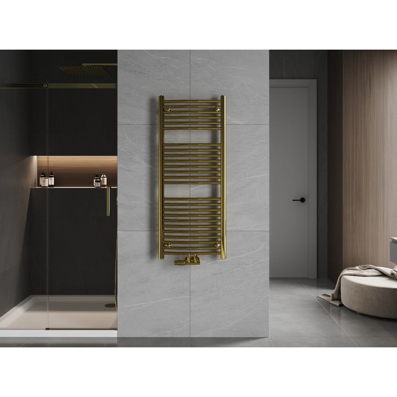 Mexen Ares towel radiator 1200 x 500 mm, 420 W, gold - W102-1200-500-00-50