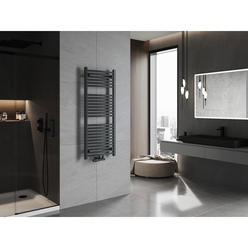 Mexen Ares bathroom radiator 1200 x 500 mm, 531 W, anthracite - W102-1200-500-00-66