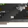 Mexen Milo 1-compartment granite sink with a kitchen mixer tap Carla, Black/Gold metallic - 6505-75-670700-00