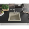 Mexen Vito 1-bowl granite sink with kitchen faucet Carla, beige - 6503-69-670700-00