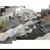 Mexen Pablo 1-compartment granite sink with a drip tray and kitchen mixer tap Carla, Grey - 6510-71-670700-50