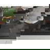 Mexen Pablo 1-compartment granite sink with a drip tray and kitchen mixer tap Carla, Black/Gold metallic - 6510-75-670700-50-B