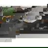 Mexen Pablo 1-compartment granite sink with a drip tray and kitchen mixer tap Carla, spotted black - 6510-76-670700-50