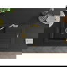 Mexen Pablo 1-compartment granite sink with a drip tray and kitchen mixer tap Carla, Black - 6510-77-670700-50