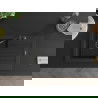 Mexen Pablo 1-compartment granite sink with a drip tray and kitchen mixer tap Carla, Black - 6510-77-670700-70-B