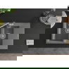 Mexen Gaspar 1.5-compartment granite sink with a drip tray and kitchen mixer tap Carla, Grey - 6507-71-670700-00