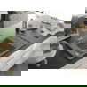 Mexen Elias 1-compartment granite sink with a drip tray and kitchen mixer tap Carla, Grey - 6511-71-670700-00