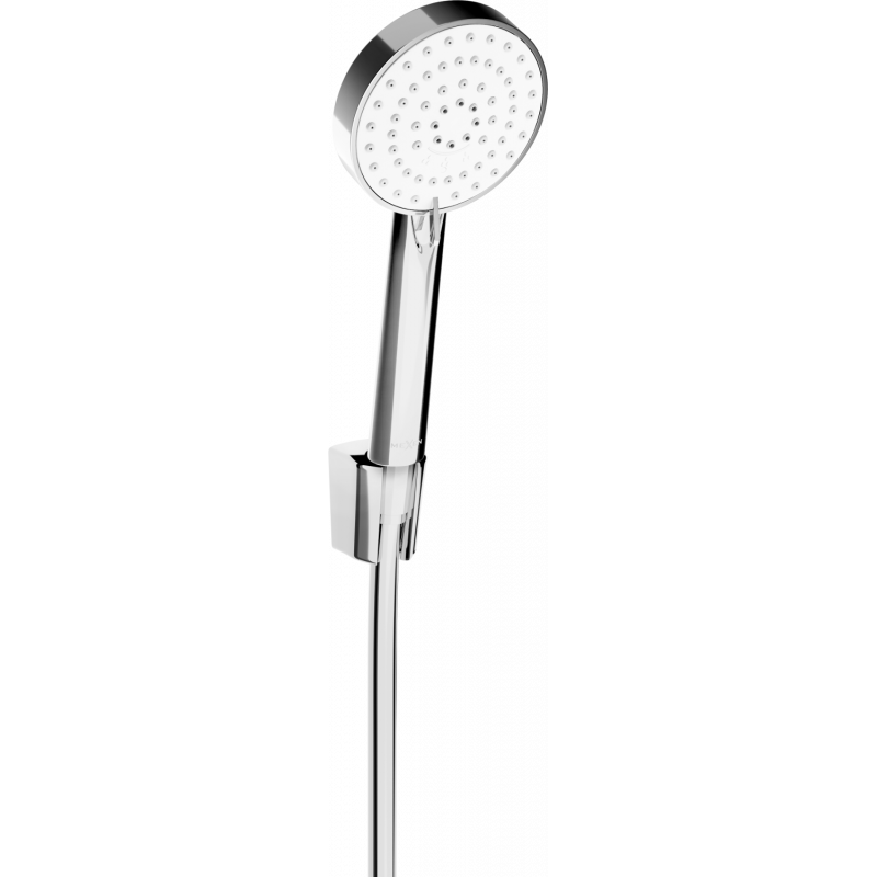 Mexen R-75 point shower set, chrome/white - 785755052-02