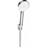Mexen R-75 point shower set, chrome/white - 785755052-02