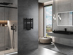 Mexen Mars bathroom radiator 500 x 400 mm, 178 W, Black - W110-0500-400-00-70