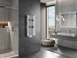 Mexen Mars bathroom radiator 900 x 400 mm, 309 W, White - W110-0900-400-00-20