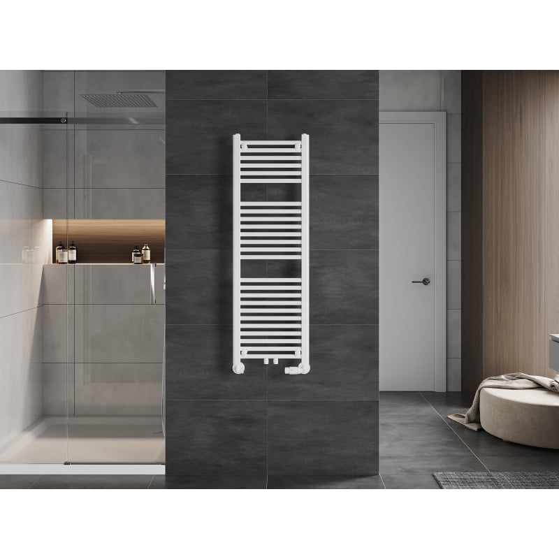 Mexen Mars 1200 x 400 mm Bathroom Radiator, 439 W, White - W110-1200-400-00-20