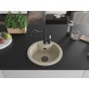Mexen Diego 1-bowl Granite Sink with Carla Kitchen Tap, Beige - 6512-69-670700-70