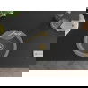 Mexen Diego 1-compartment granite sink with a kitchen mixer tap Carla, Grey - 6512-71-670700-50