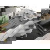 Mexen Bruno 1-bowl granite sink with drainer and Carla kitchen tap, black/silver metallic - 6513-73-670700-70