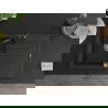 Mexen Bruno 1-compartment granite sink with a drip tray and kitchen mixer tap Carla, Black/Gold metallic - 6513-75-670700-70