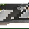 Mexen Cesar 1-compartment granite sink with a drip tray and kitchen mixer tap Carla, White - 6514-20-670700-20