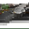 Mexen Cesar 1-compartment granite sink with a drip tray and kitchen mixer tap Carla, Black - 6514-77-670700-50-B