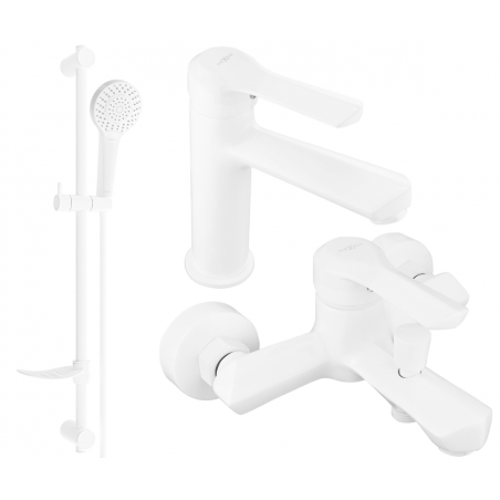Mexen Sabre DF05 bathtub set, White - 72103DF05-20