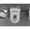 Mexen Lena Rimless toilet bowl with a slim soft close toilet seat, duroplast, White/Silver - 30224004