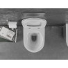 Mexen Lena Rimless WC Bowl with Soft-Close Slim Seat, Duroplast, White/Silver - 30224004